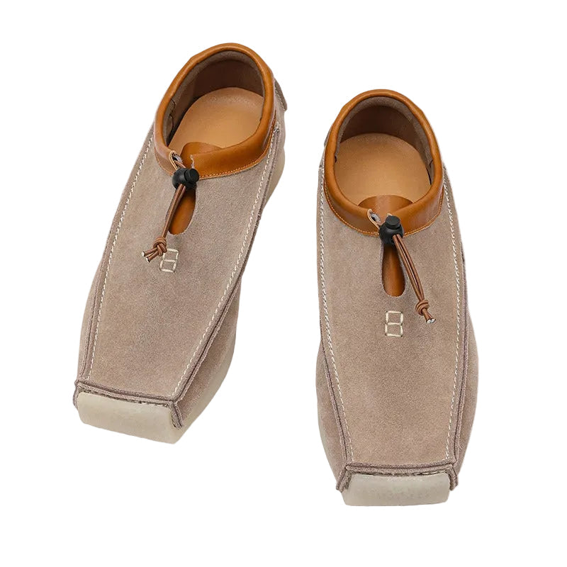 Men's Front Tie Slip-On Loafers