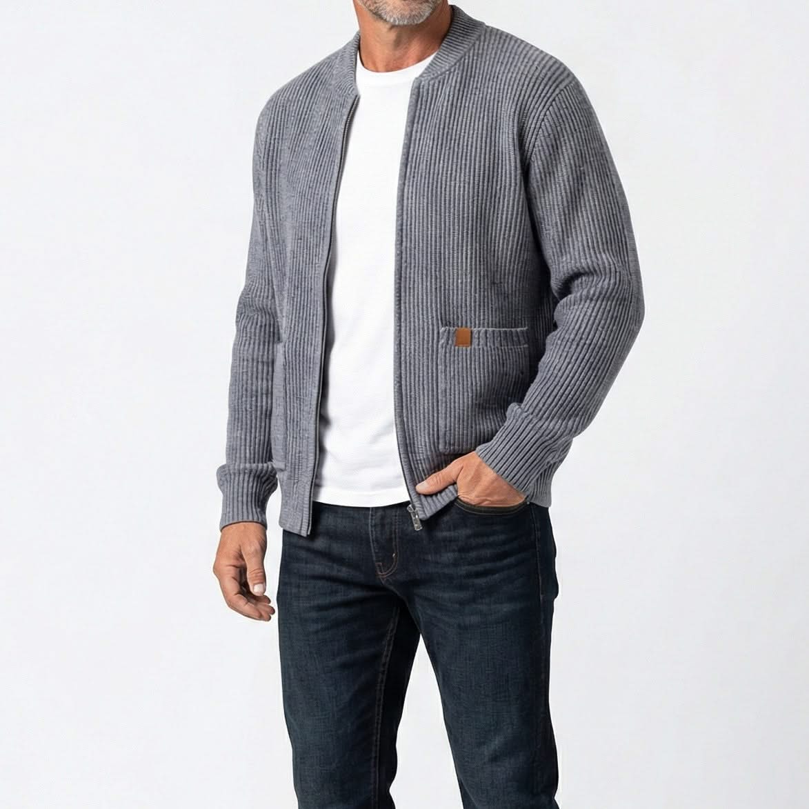 Men's Full Zip Sweater