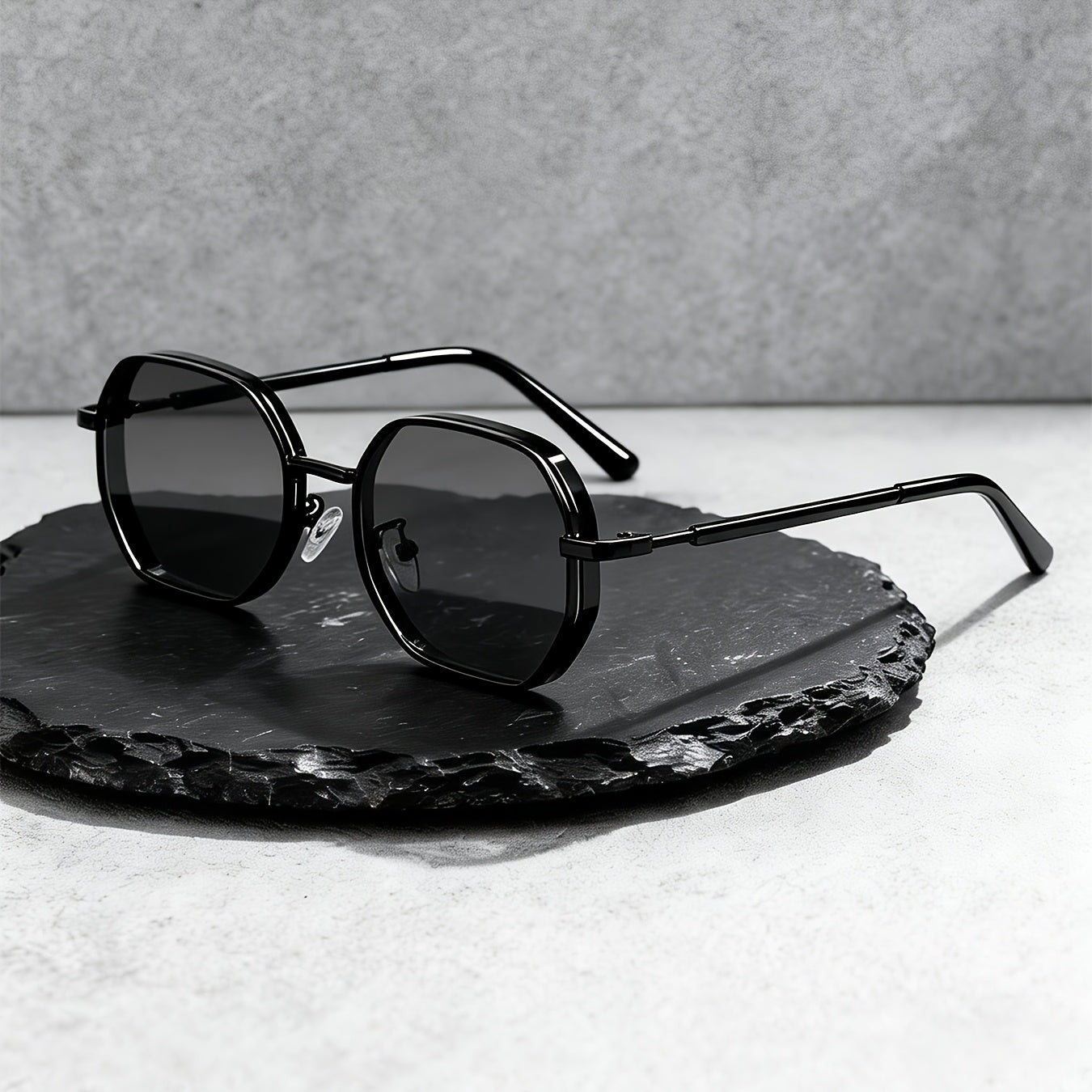 Men's Geometric Frame Sunglasses