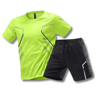 Men's Graphic Line Shorts Set