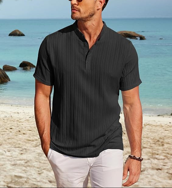Men's Henley Short Sleeve Shirt