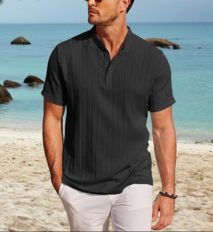 Men's Henley Short Sleeve Shirt
