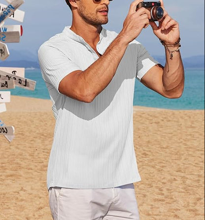 Men's Henley Short Sleeve Shirt