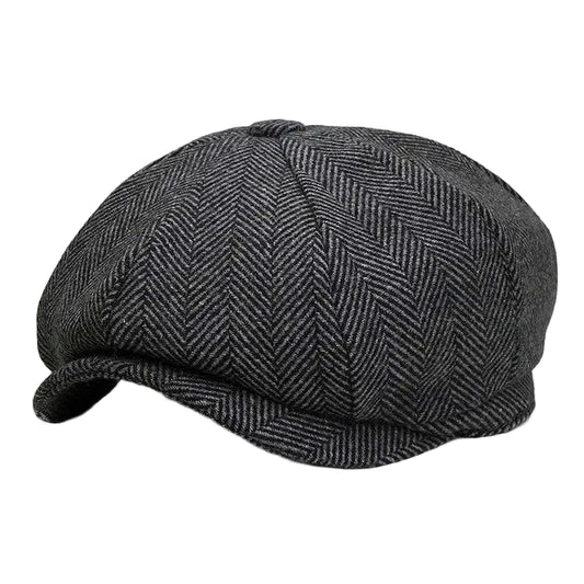 Men's Herringbone Flat Cap