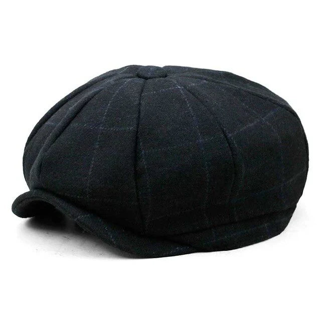 Men's Herringbone Flat Cap