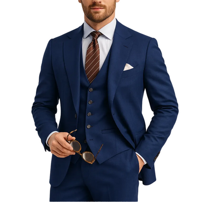 Men's Jacket Waistcoat Trouser Set