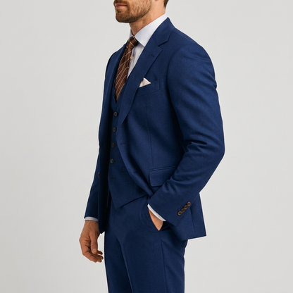 Men's Jacket Waistcoat Trouser Set