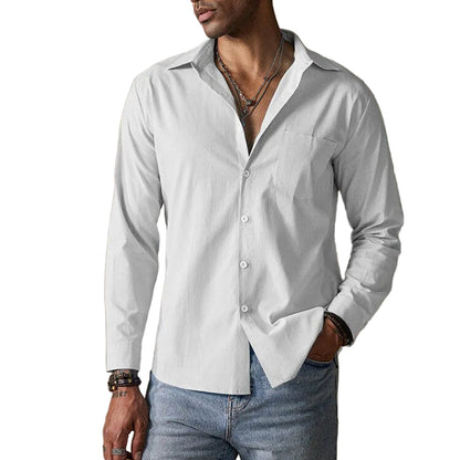 Men's Long Sleeve Button-Up Shirt