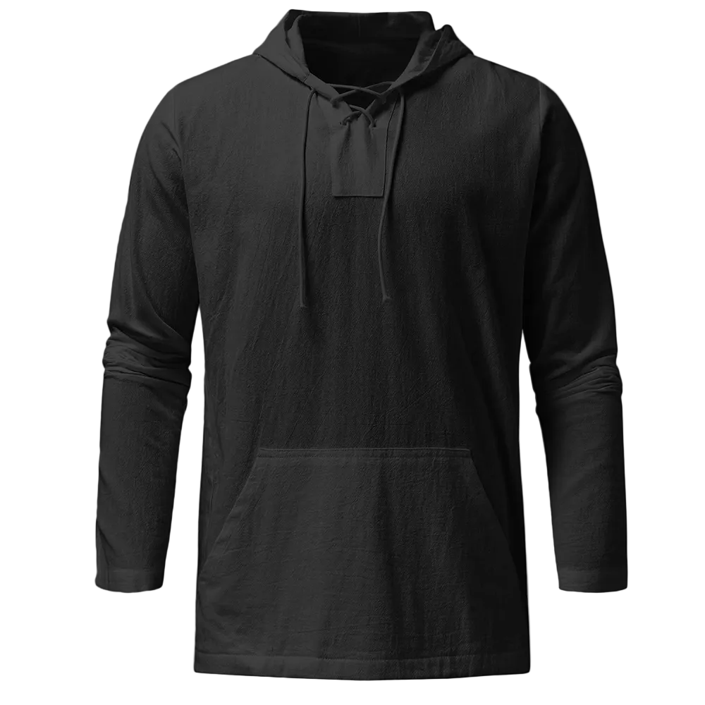 Men's Long Sleeve Hooded Pullover