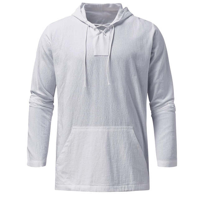 Men's Long Sleeve Hooded Pullover