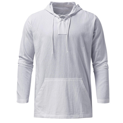 Men's Long Sleeve Hooded Pullover