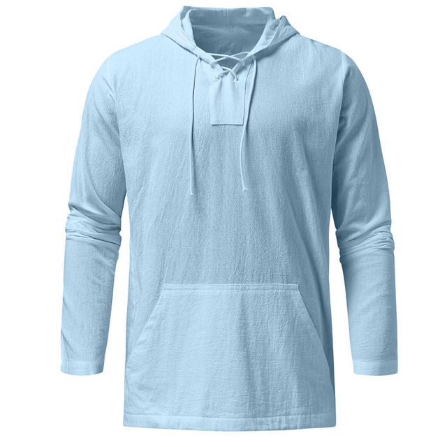 Men's Long Sleeve Hooded Pullover