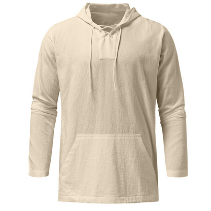 Men's Long Sleeve Hooded Pullover