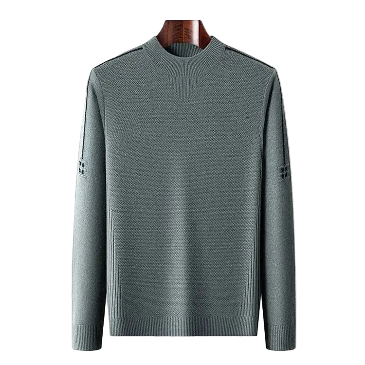 Men's Long Sleeve Ribbed Neck Sweater