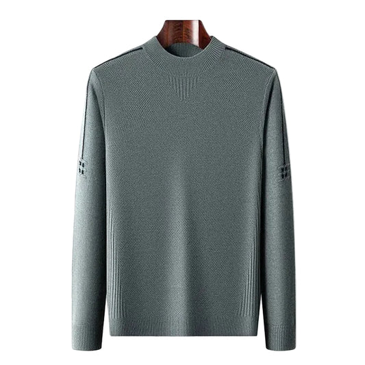 Men's Long Sleeve Ribbed Neck Sweater