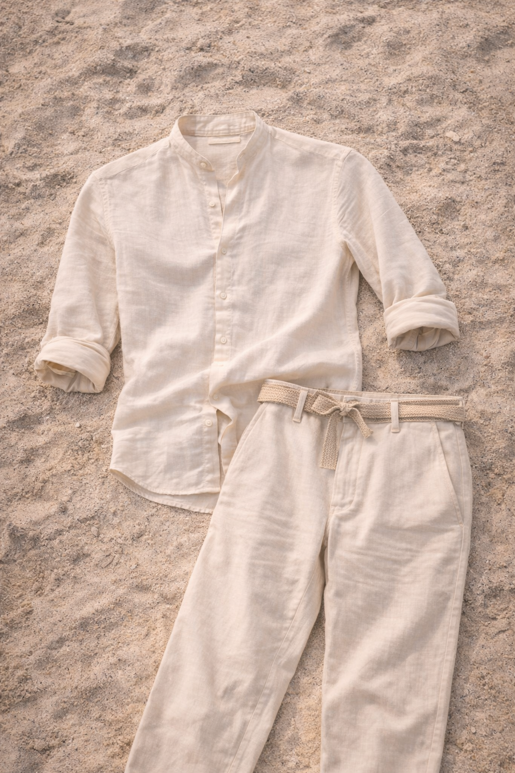 Men's Long Sleeve Shirt Two Piece Set