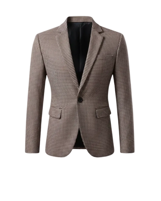 Men's Micro Check Blazer