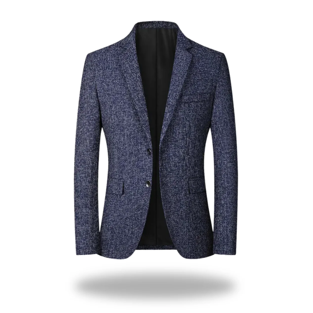 Men's Notch Lapel Button Blazer