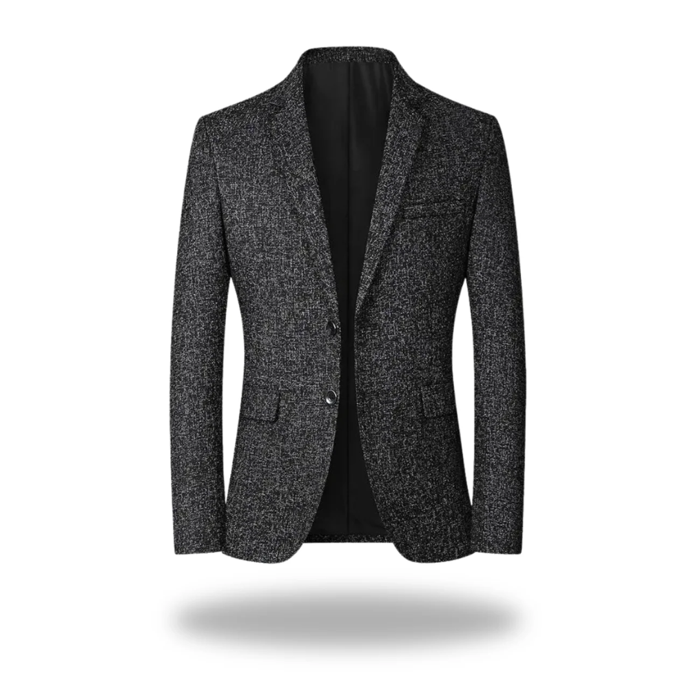 Men's Notch Lapel Button Blazer