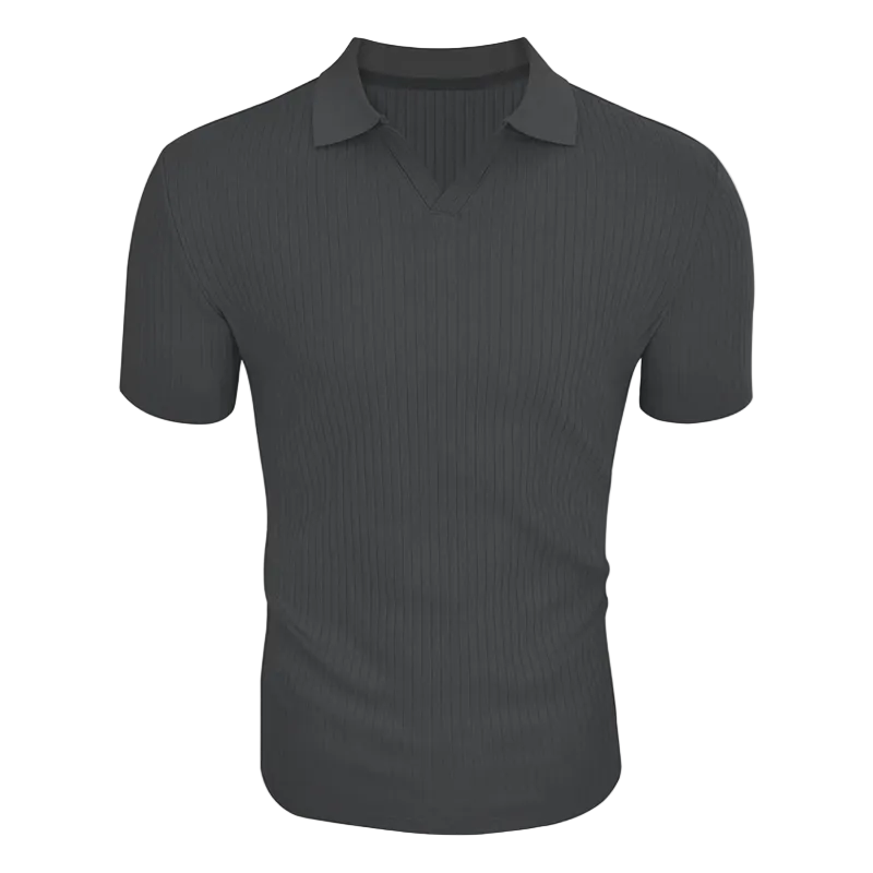 Men's Open Collar Polo Shirt