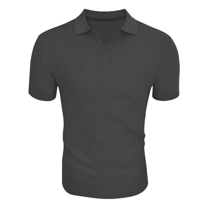 Men's Open Collar Polo Shirt
