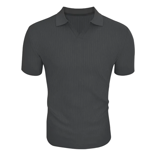 Men's Open Collar Polo Shirt