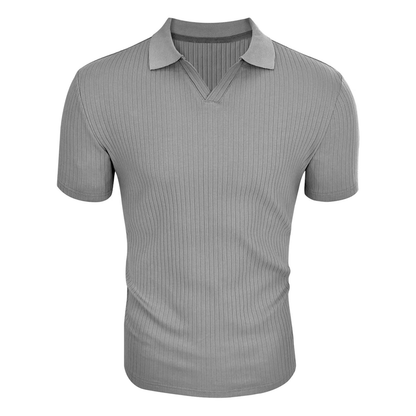 Men's Open Collar Polo Shirt