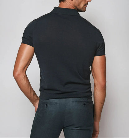 Men's Open Collar Short Sleeve Shirt
