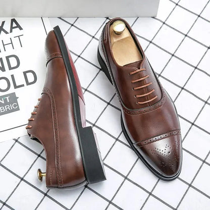 Men's Panel Detail Lace-Up Shoes