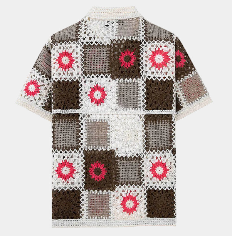 Men's Patterned Shirt and Trousers Set