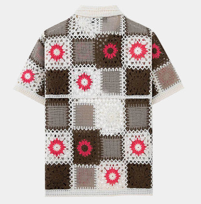 Men's Patterned Shirt and Trousers Set