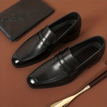 Men's Penny Elongated Toe Loafers