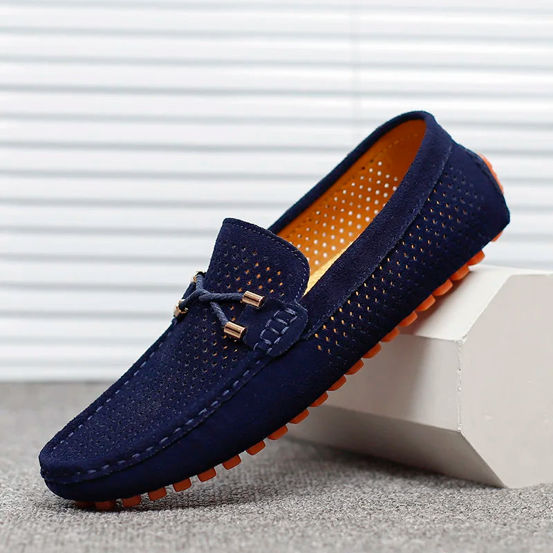 Men's Perforated Driving Loafers