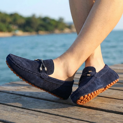 Men's Perforated Driving Loafers