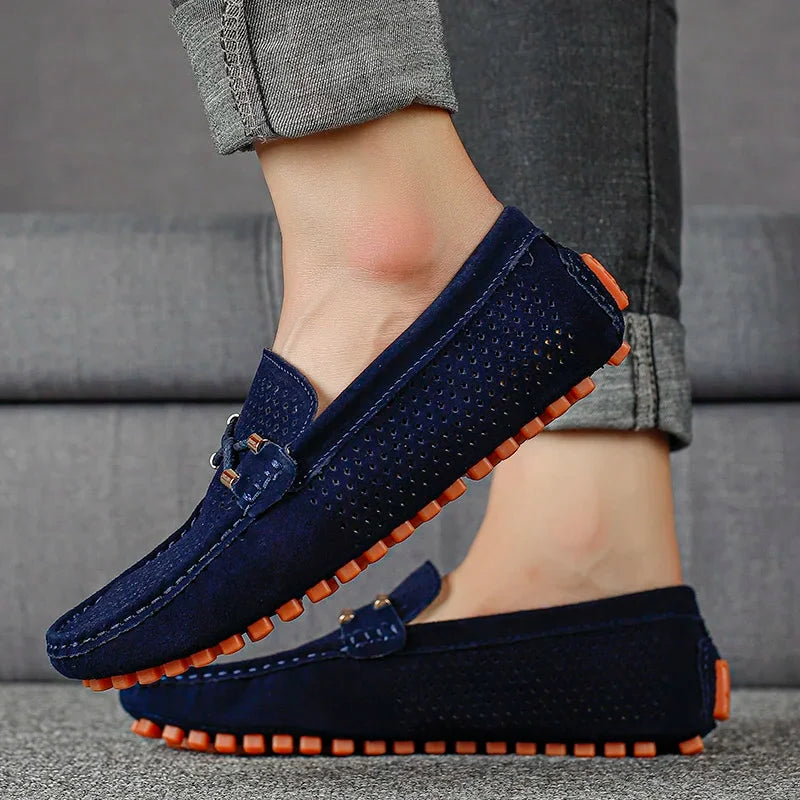Men's Perforated Driving Loafers