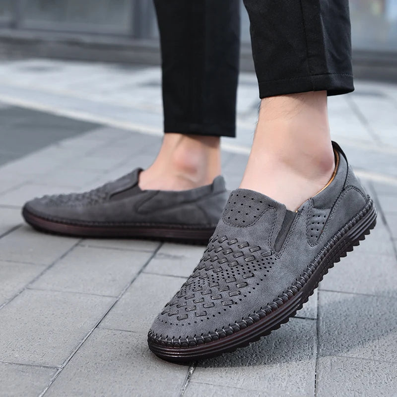 Men's Perforated Loafers