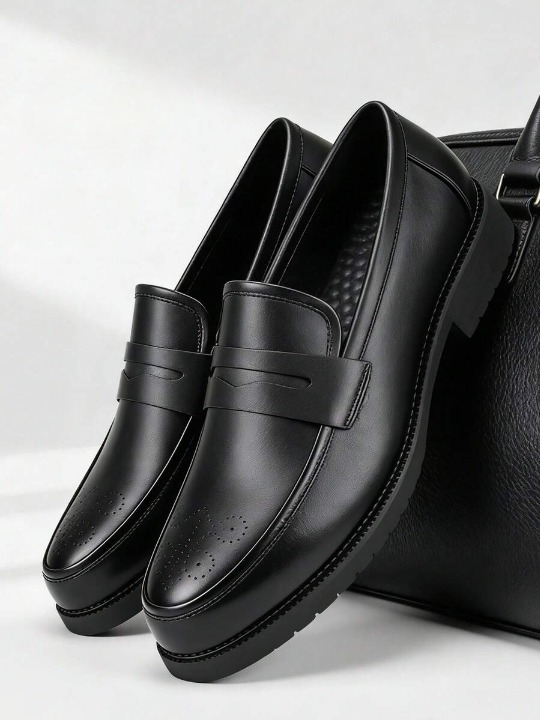 Men's Perforated Penny Loafers