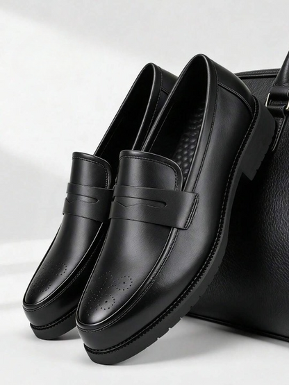 Men's Perforated Penny Loafers