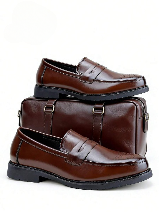 Men's Perforated Penny Loafers