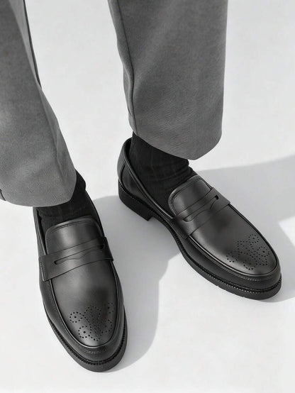 Men's Perforated Penny Loafers