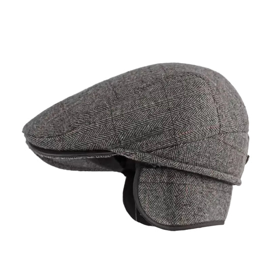 Men's Pinstripe Flat Cap