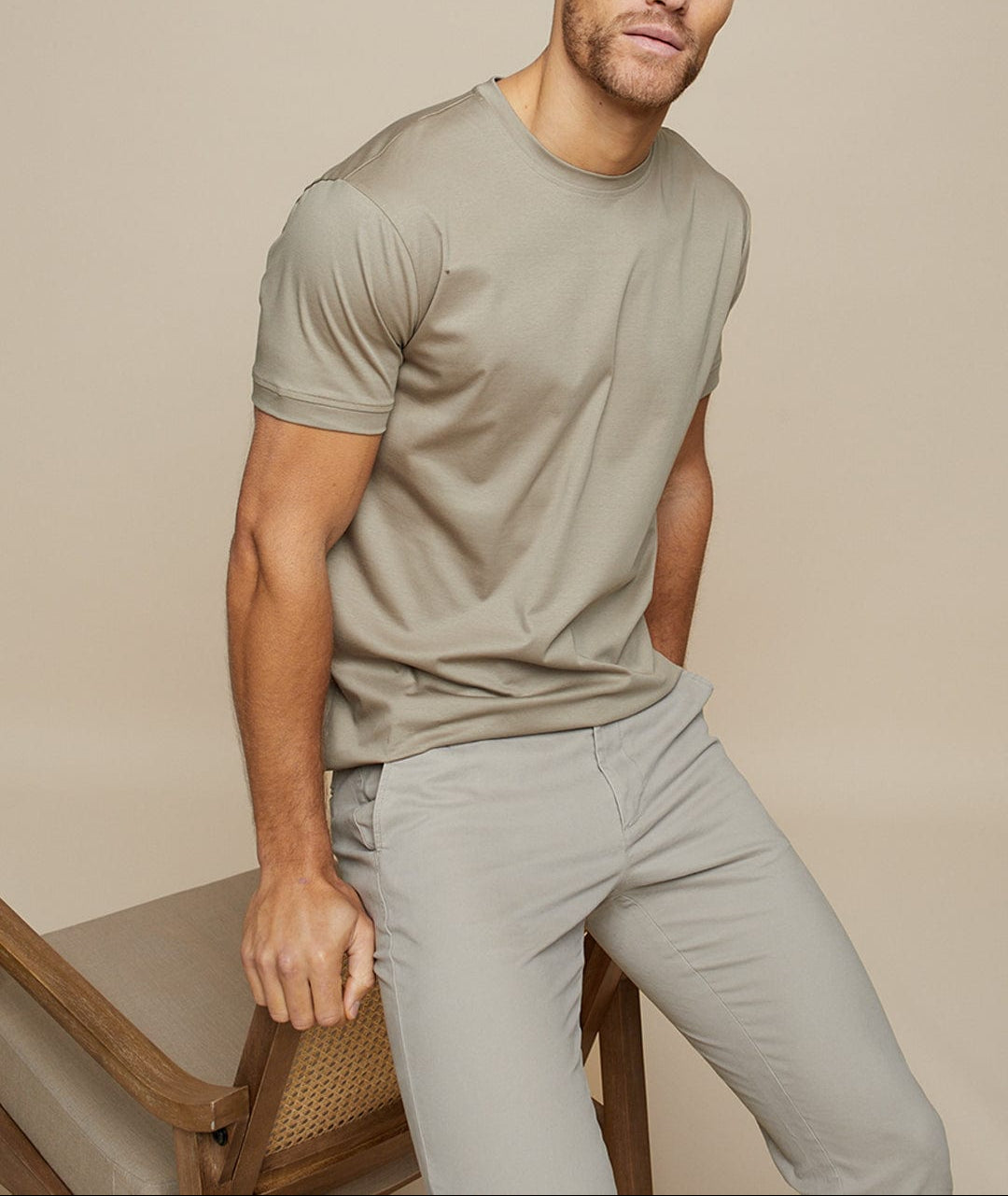 Men's Plain Crew Neck T-Shirt