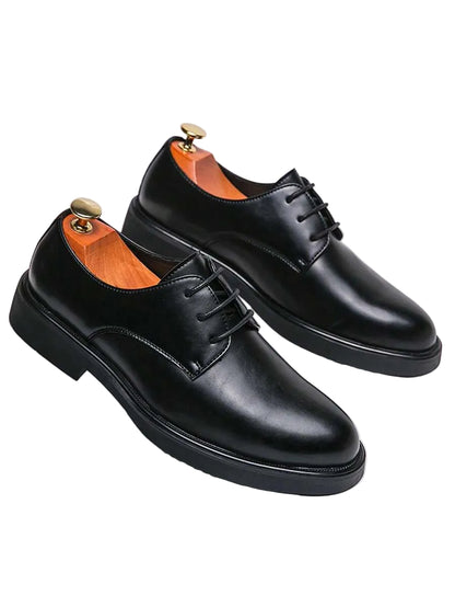 Men's Plain Lace-Up Shoes