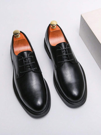 Men's Plain Lace-Up Shoes