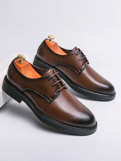 Men's Plain Lace-Up Shoes