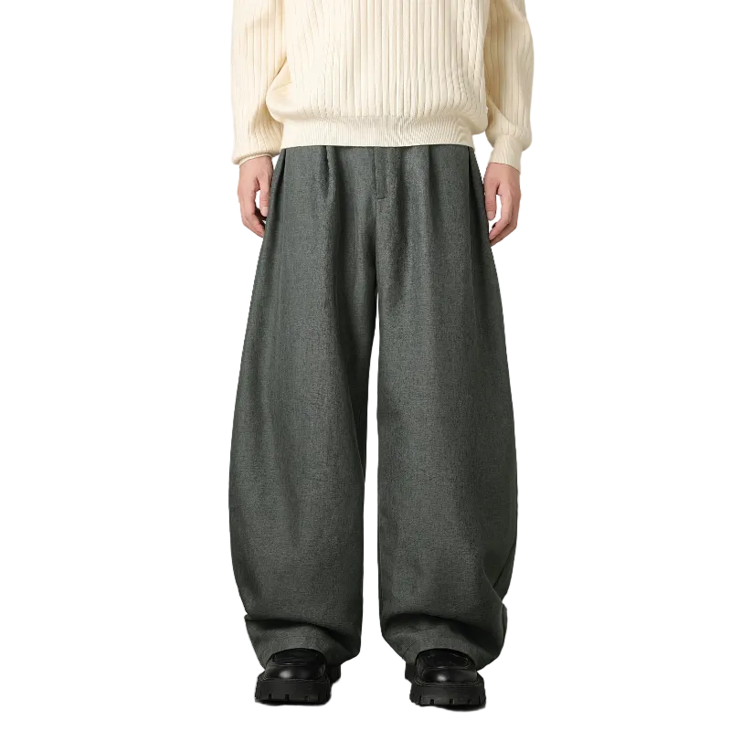 Men's Pleat Detail Trousers