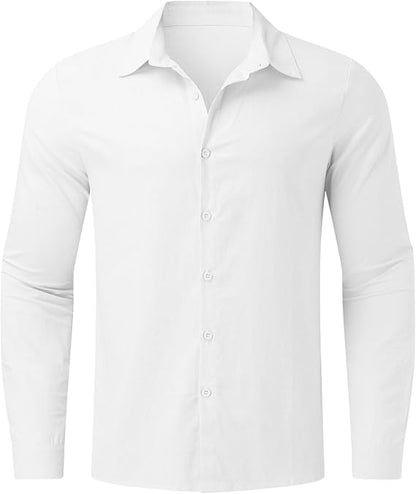 Men's Point Collar Button Shirt