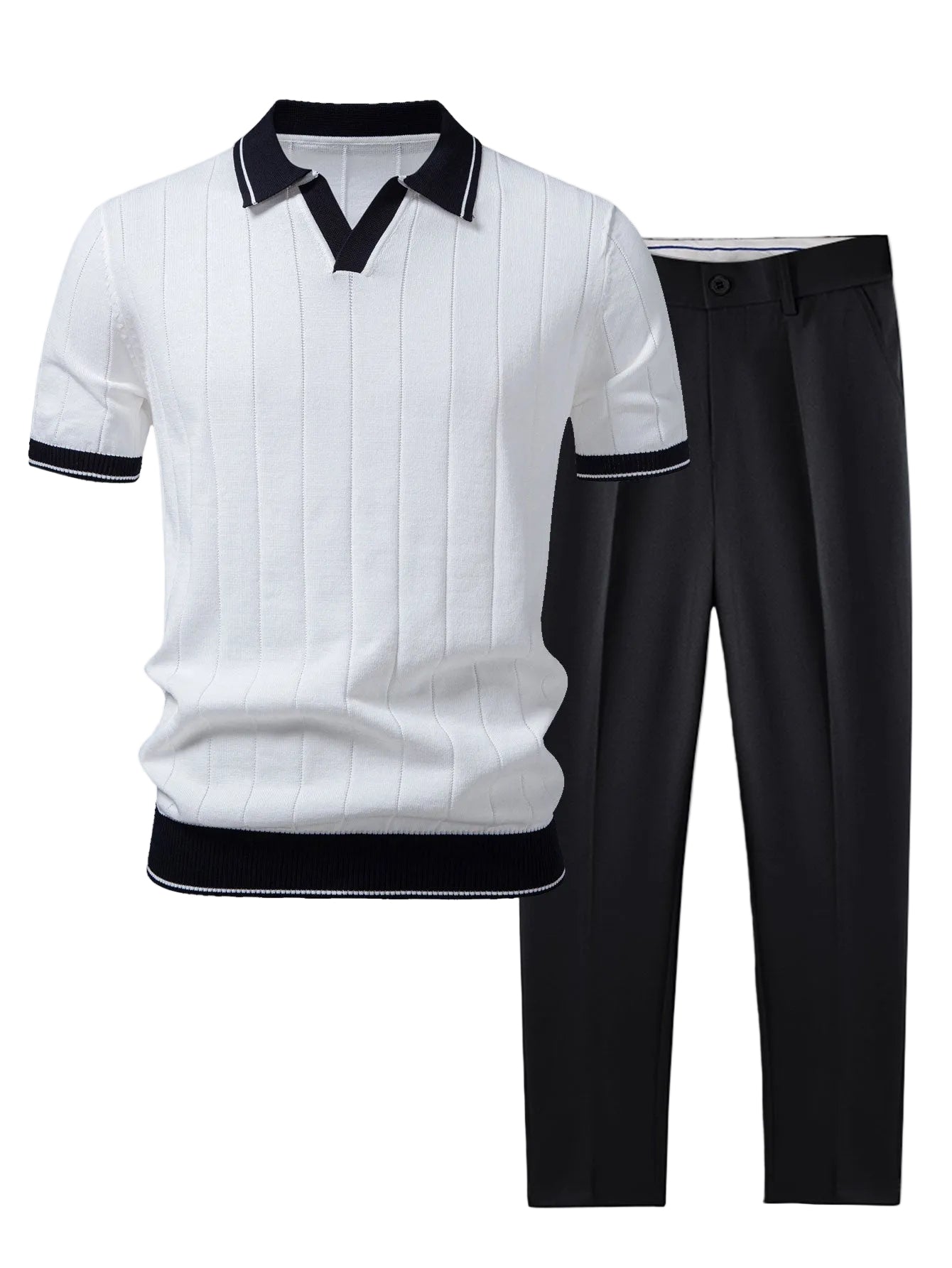 Men's Polo and Trouser Set