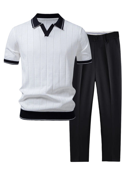 Men's Polo and Trouser Set