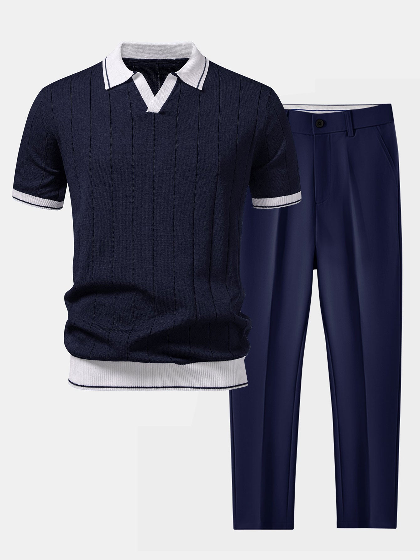 Men's Polo and Trouser Set